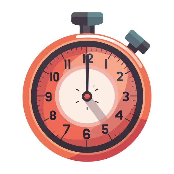Reloj Cara Simboliza Plazo Medir Éxito Icono Con Precisión — Vector de stock