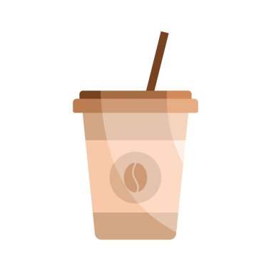 carton coffee cup over white