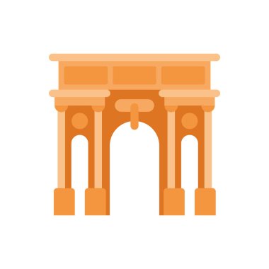 Zafer Kemeri tasarımı beyaz üzerine