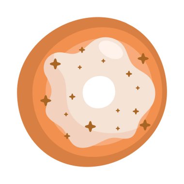 Beyaz kıvılcımlarla çikolatalı waffle deseni