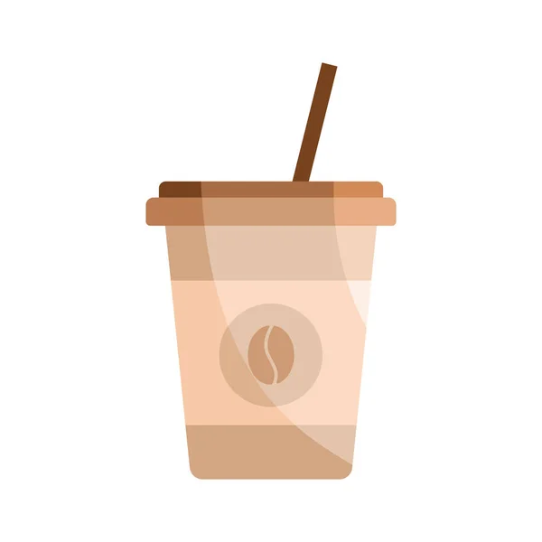 Carton Coffee Cup White — Stock Vector