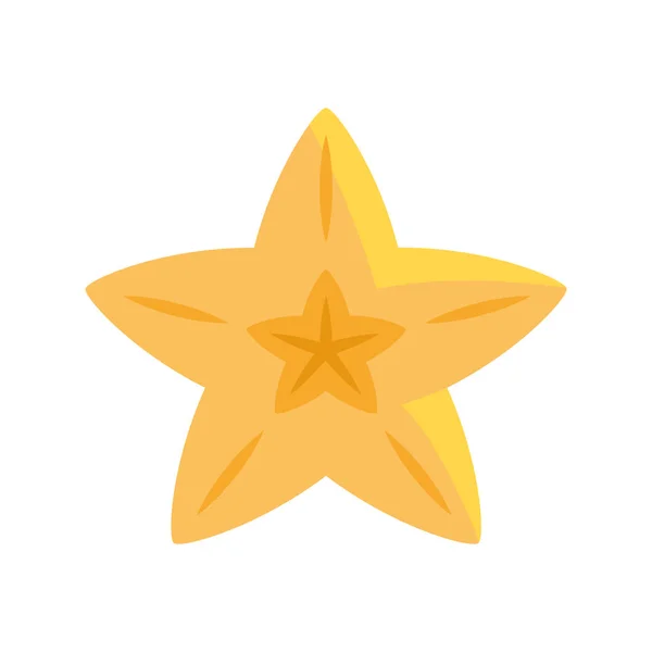 Design Estrela Dourada Sobre Branco — Vetor de Stock