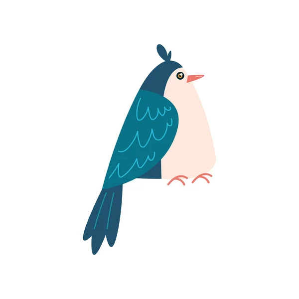 Cute Cartoon Bird Beak White — Stock Vector