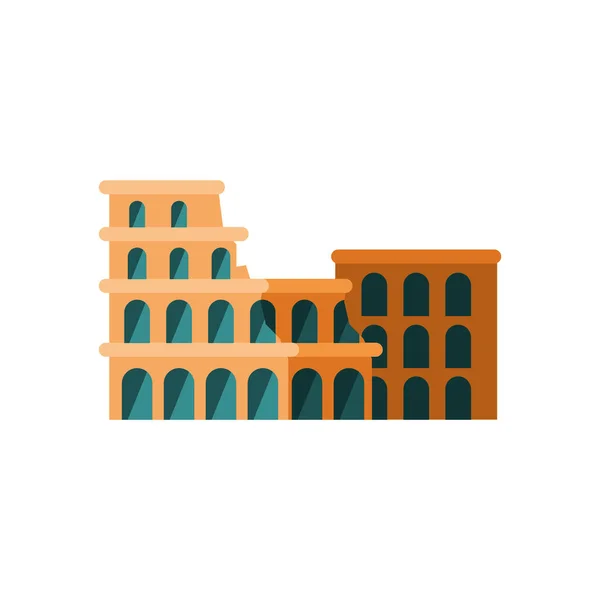Rome Colosseum Design White — Stock Vector