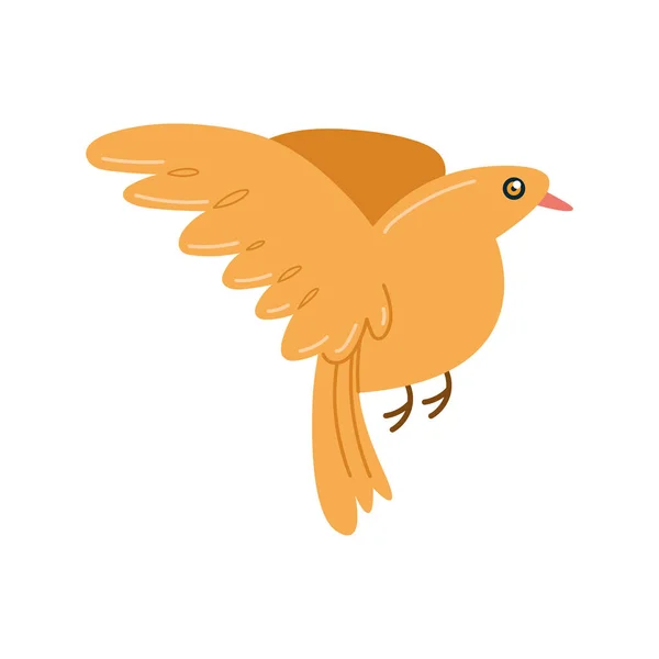 Flying Pigeon Illustration White — Stock Vector