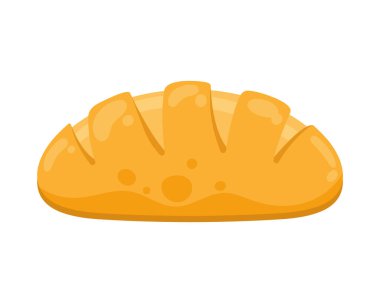 Beyaz üzerine taze organik baget.