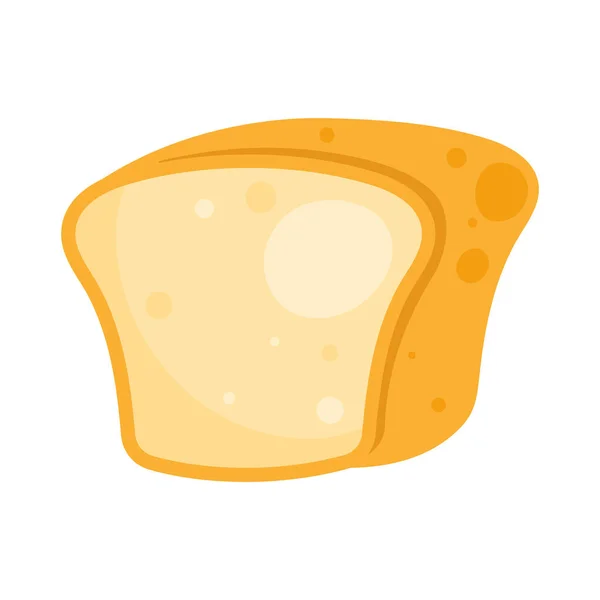 Beyaz Üzerine Taze Ekmek Tasarımı — Stok Vektör