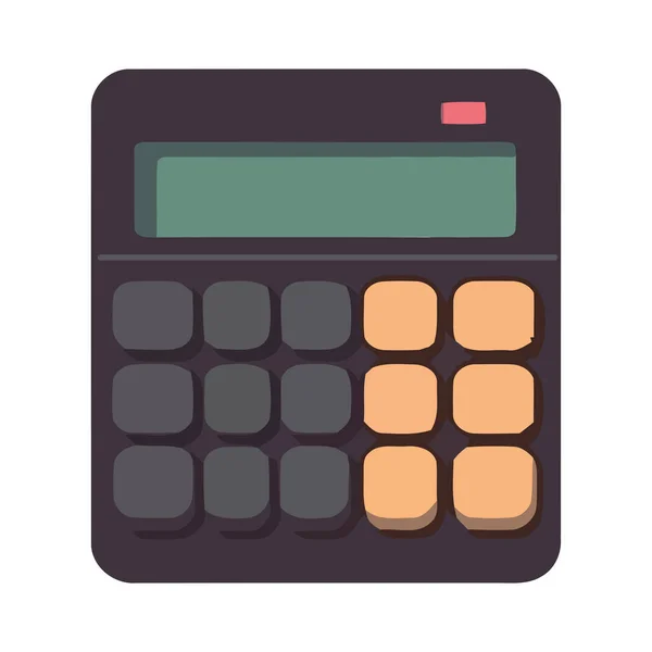Calculadora Moderna Equipo Financiero Icono Aislado — Vector de stock