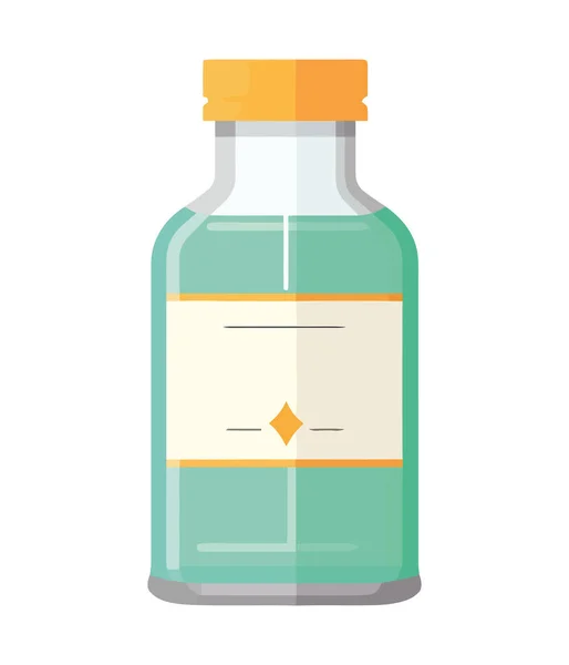 Symbol Opieki Zdrowotnej Izolowana Ikona Butelki Lekiem — Wektor stockowy