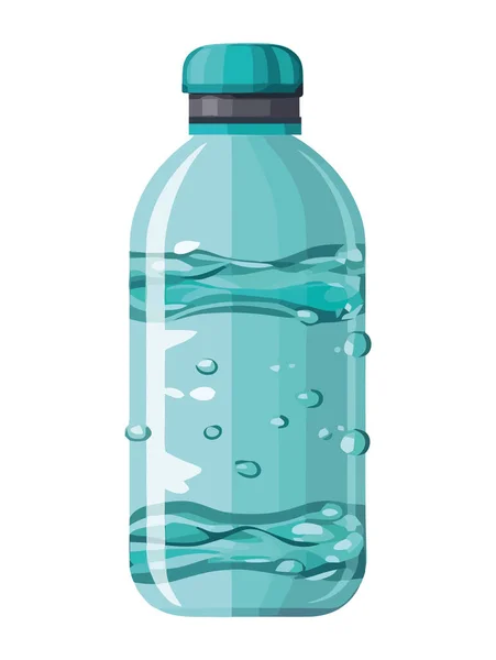Refreshing Cartoon Water Container Icon Isolated — Stock Vector