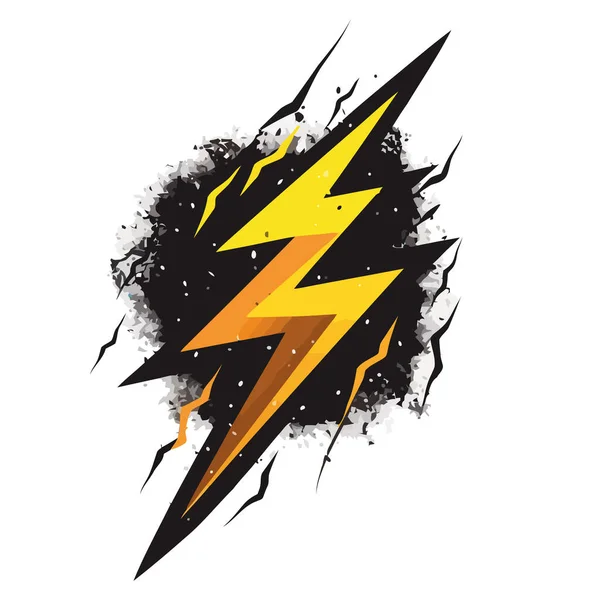 Elektricitet Symbol Utlöser Fara Grunge Bakgrund Ikon — Stock vektor