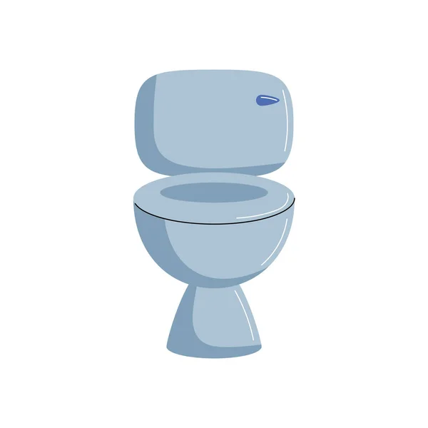 Siège Toilette Propre Symbole Hygiène Sur Blanc — Image vectorielle