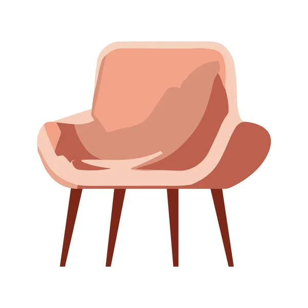 Modern Kényelmes Fotel Több Mint Fehér Több Mint Fehér — Stock Vector