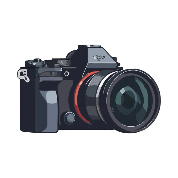 写真家のカメラ 現代的なアイコン — ストックベクタ