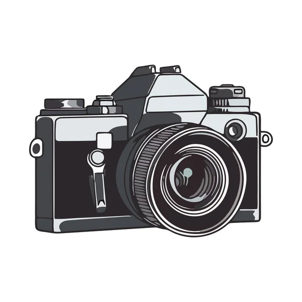 Fotografie Fotoaparát Moderní Ikona Izolované — Stockový vektor
