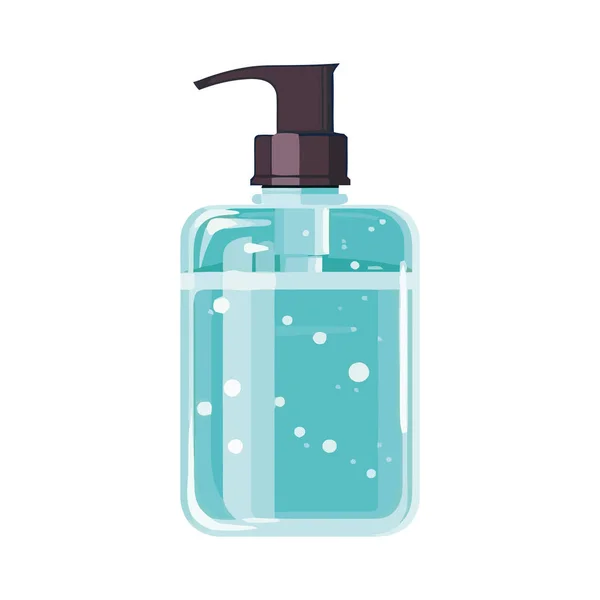 Contenitore Con Shampoo Idratante Bianco — Vettoriale Stock