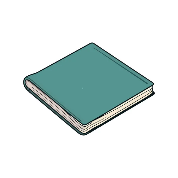 Libri Testo Biblioteca Design Bianco — Vettoriale Stock