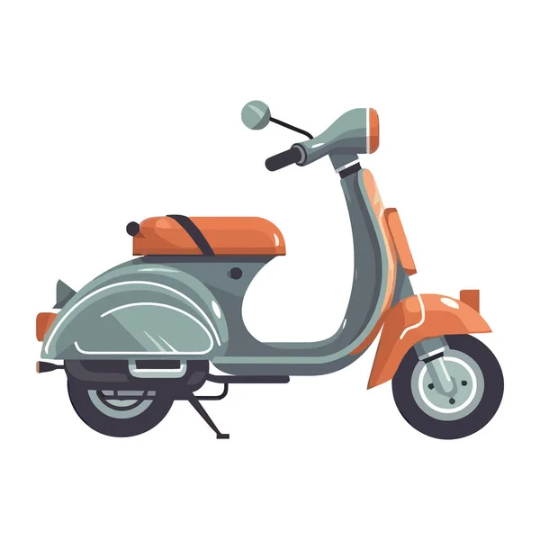Conducción Motocicleta Entrega Aventura Símbolo Libertad Aislado — Vector de stock