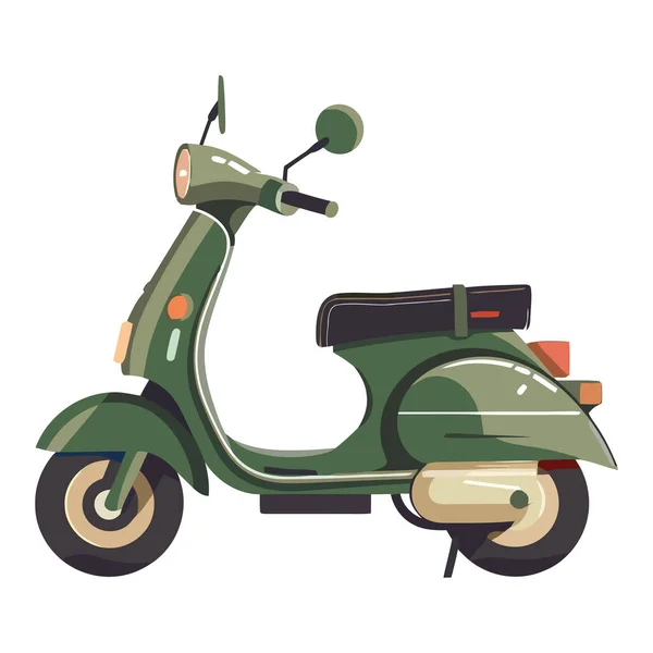 Monter Une Moto Vintage Sentir Liberté Isolée — Image vectorielle