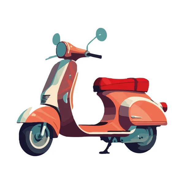 자유와 모험의 상징인 오토바이타기 — 스톡 벡터