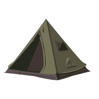 Dağ kampı macerası izole edilmiş basitliği sembolize eder.