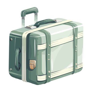 Seyahat macera çantası, sırt çantası, pasaport, uçak bileti izole edilmiş.