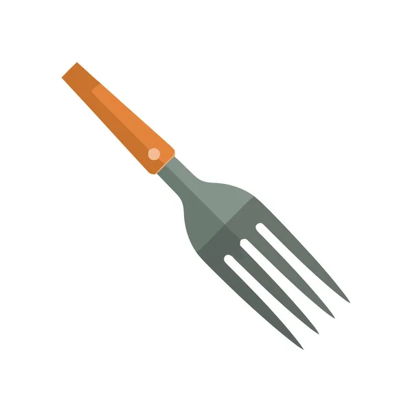 Kitchen Fork Design White — Stock Vector