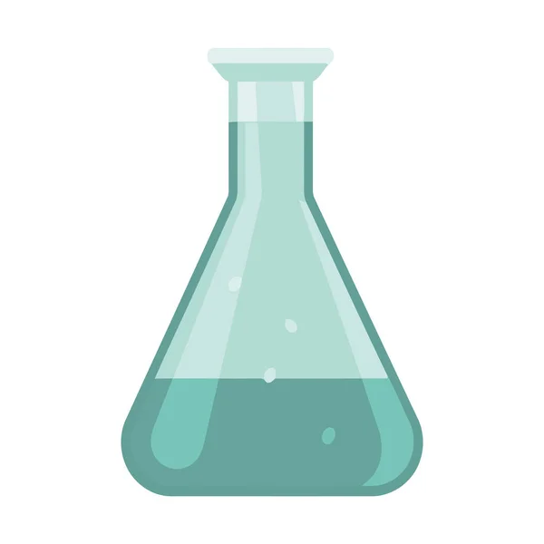 Laboratuvar Cam Ekipmanlarında Sıvıyı Analiz Eden Bilimadamı Tecrit Edilmiş — Stok Vektör