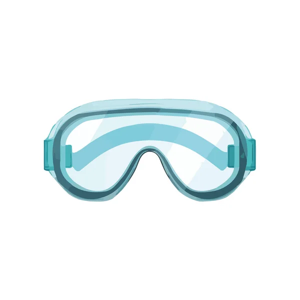 Snorkeling Blu Occhiali Avventura Subacquea Isolati — Vettoriale Stock