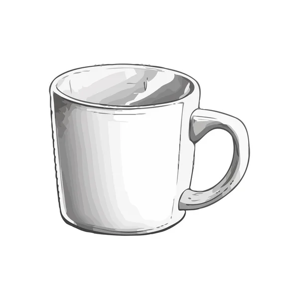 Σχεδιασμός Φορέα Κούπα Καφέ Πάνω Από Λευκό — Διανυσματικό Αρχείο