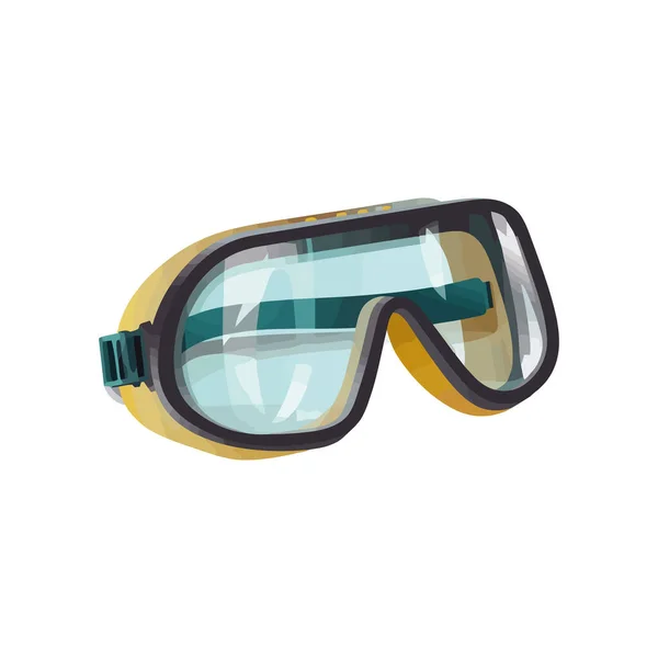 Beschermende Brillen Voor Duiken Avontuur Onderwater Geïsoleerd — Stockvector