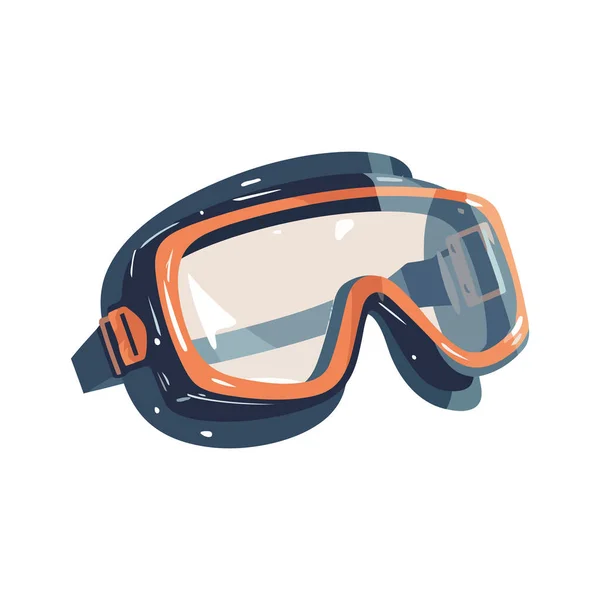 Safety Goggles Illustration White — Stock Vector