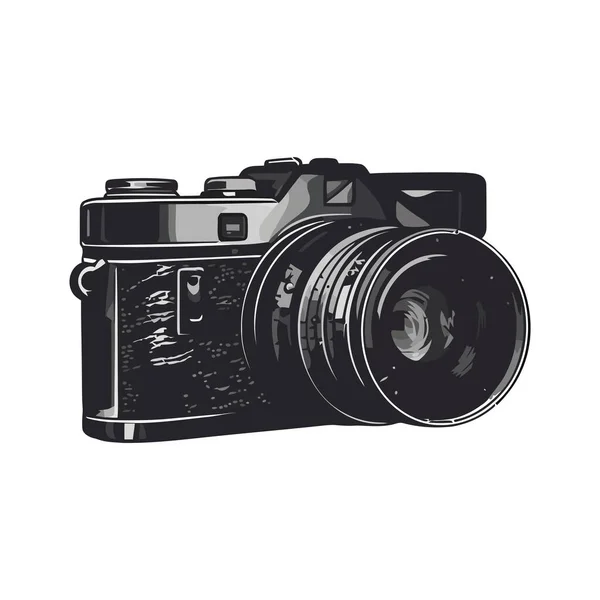 Сучасний Дизайн Камери Над Білим — стоковий вектор