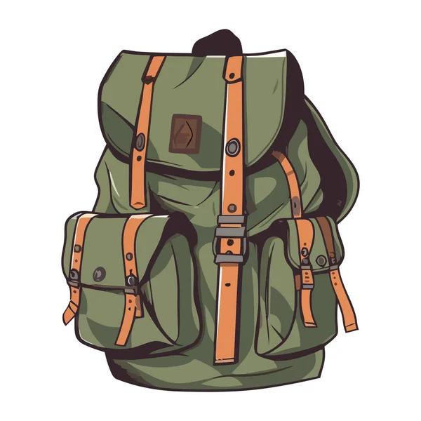 野外探险旅行的远足背包 — 图库矢量图片