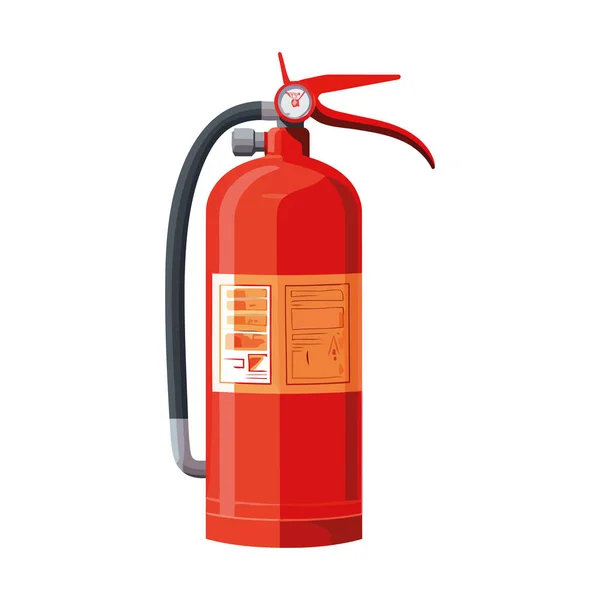 Fire Extinguisher Design White — Stock Vector