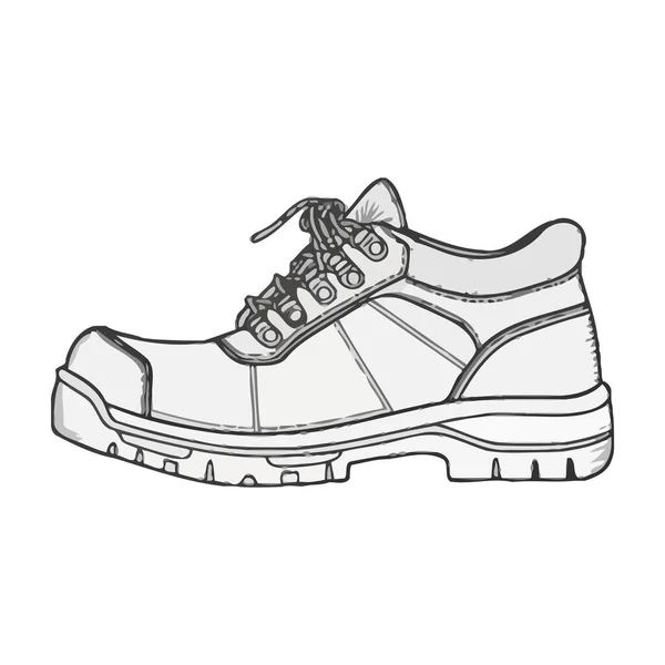 单色运动鞋配白色 — 图库矢量图片