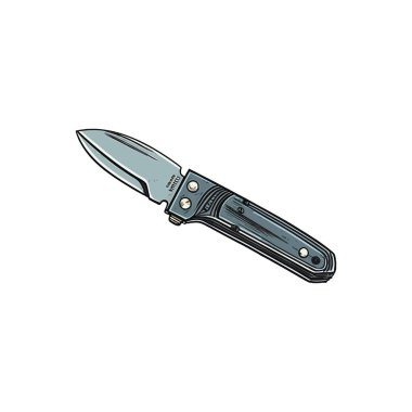 Keskin çelik bıçak beyazın üstünde