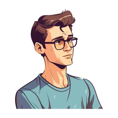 Modern spor kıyafetleri içinde gülümseyen bir öğrenci beyazlar üzerinde