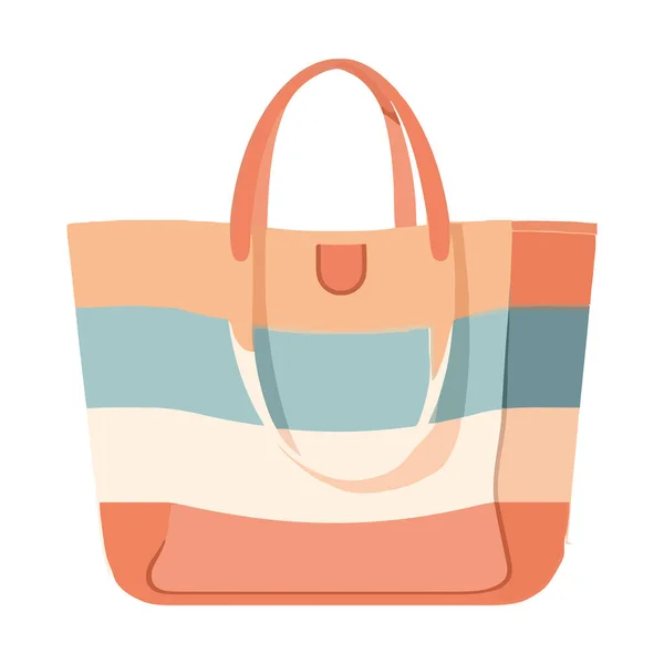Fashionable Shopping Bag White — Stock Vector