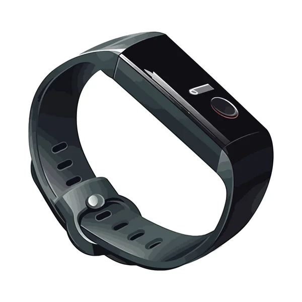 Black Smart Watch Design White — Stockový vektor