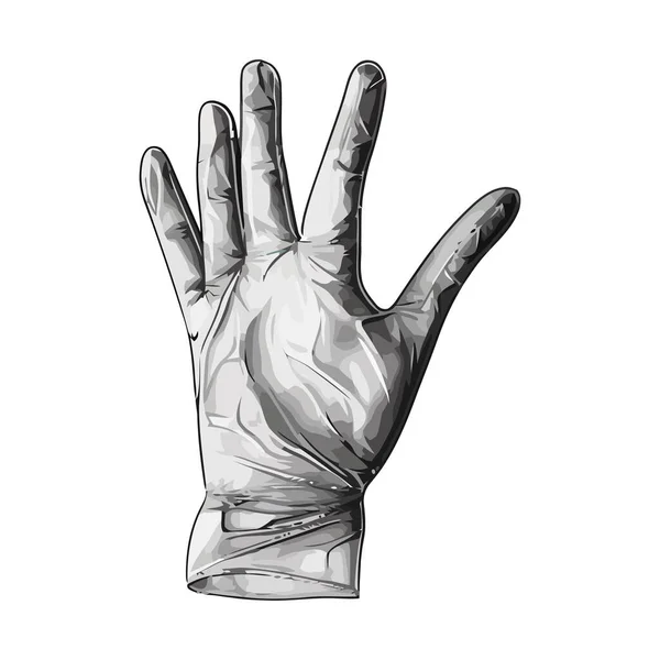 白い上の手袋のデザインベクトル — ストックベクタ