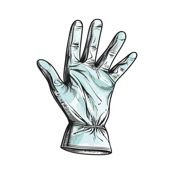 手袋イラストベクトル上の白 — ストックベクタ
