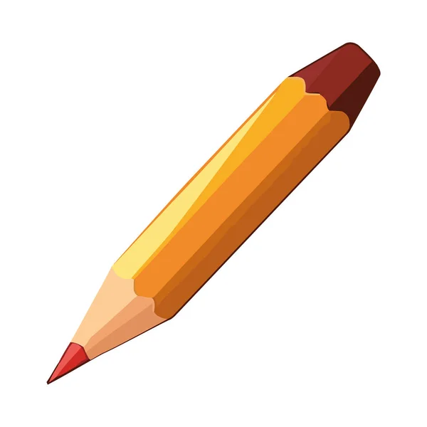 Bleistiftskizze Auf Weißem Hintergrund Icon Isoliert — Stockvektor
