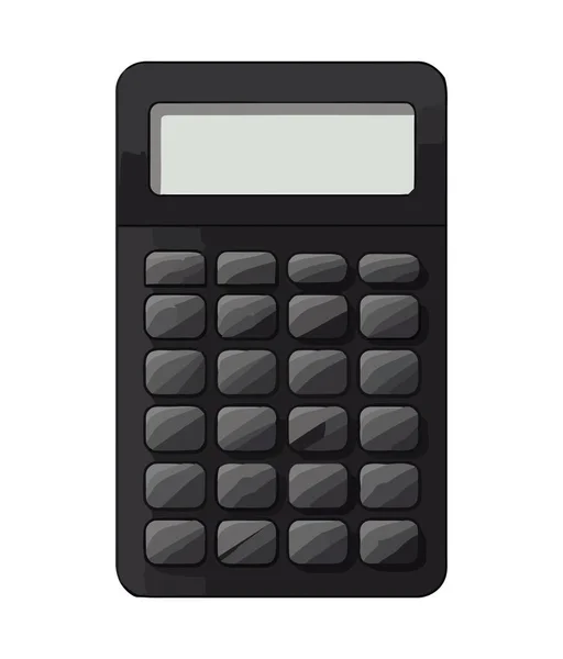 Calculator Pictogram Symboliseert Financiën Wiskunde Geïsoleerd — Stockvector