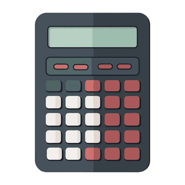 计算器图标表示孤立的财务和数学图标 — 图库矢量图片