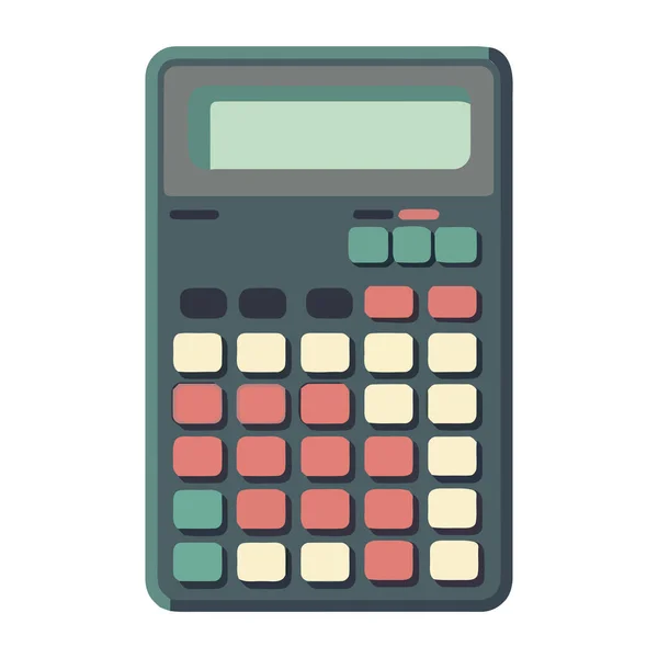 Icono Calculadora Moderna Para Finanzas Negocios Aislados — Vector de stock