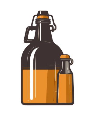 zanaat bira şişesi simgesi izole