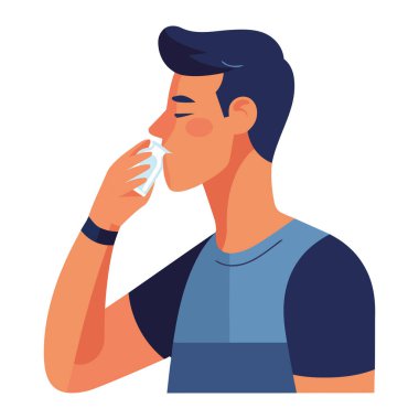 İzole edilmiş cam ikonla içen bir kişi