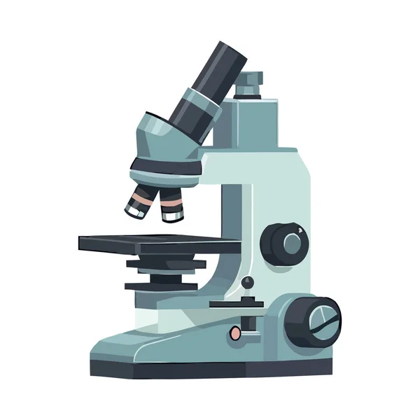 Laboratuvar Mikroskop Ekipmanı Simgesi Izole Edildi — Stok Vektör