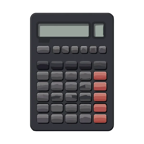 Calculator Icon Isolated White Background Design — Stock Vector